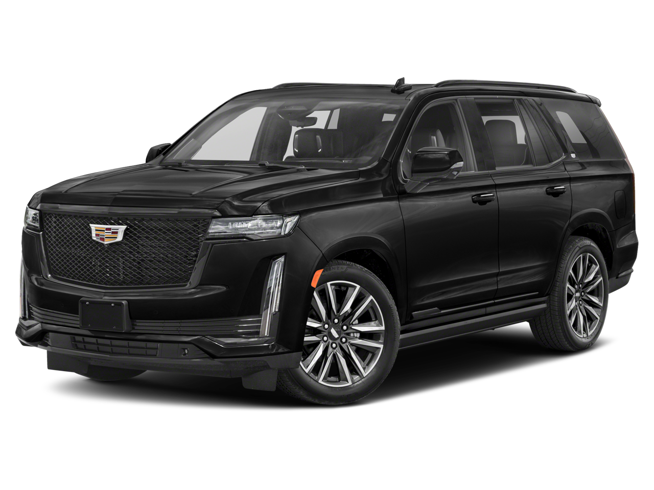 2021 Cadillac Escalade Sport Platinum in Crystal White Tricoat — front three-quarter view