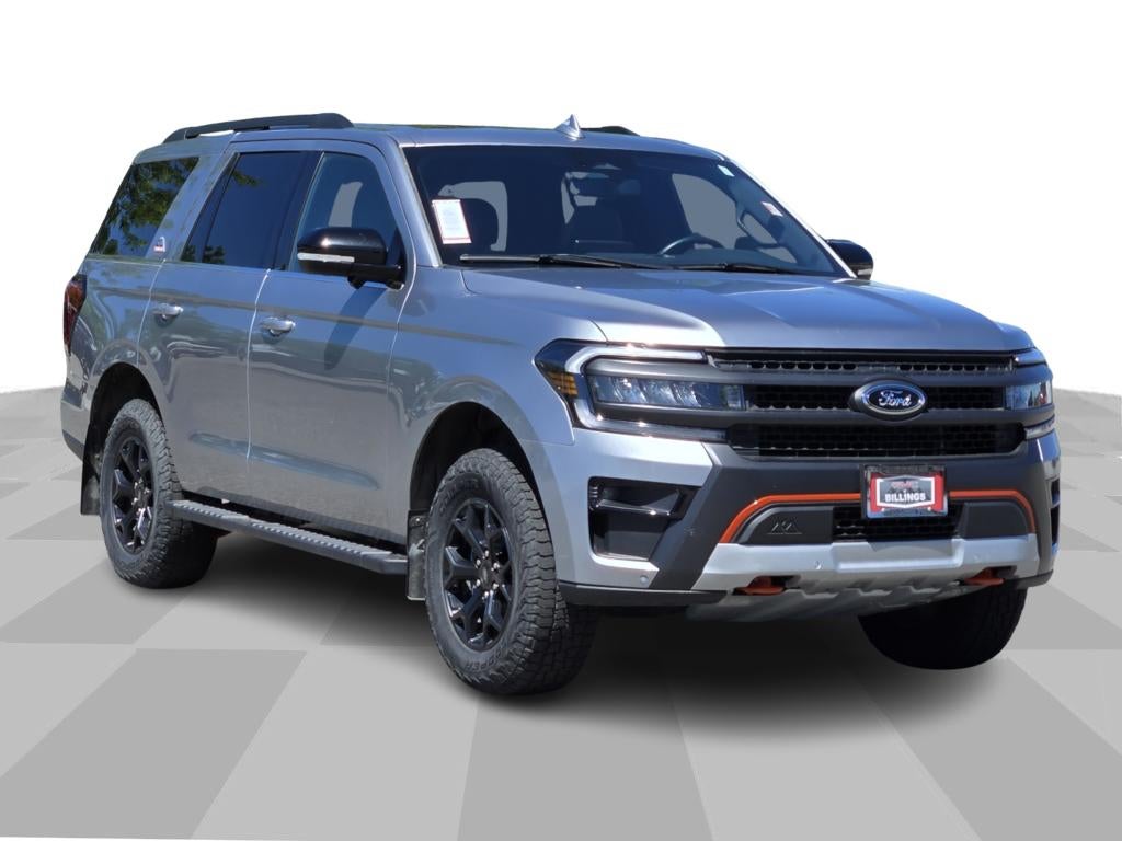 2023 Ford Expedition Timberline in Silver — front three-quarter view