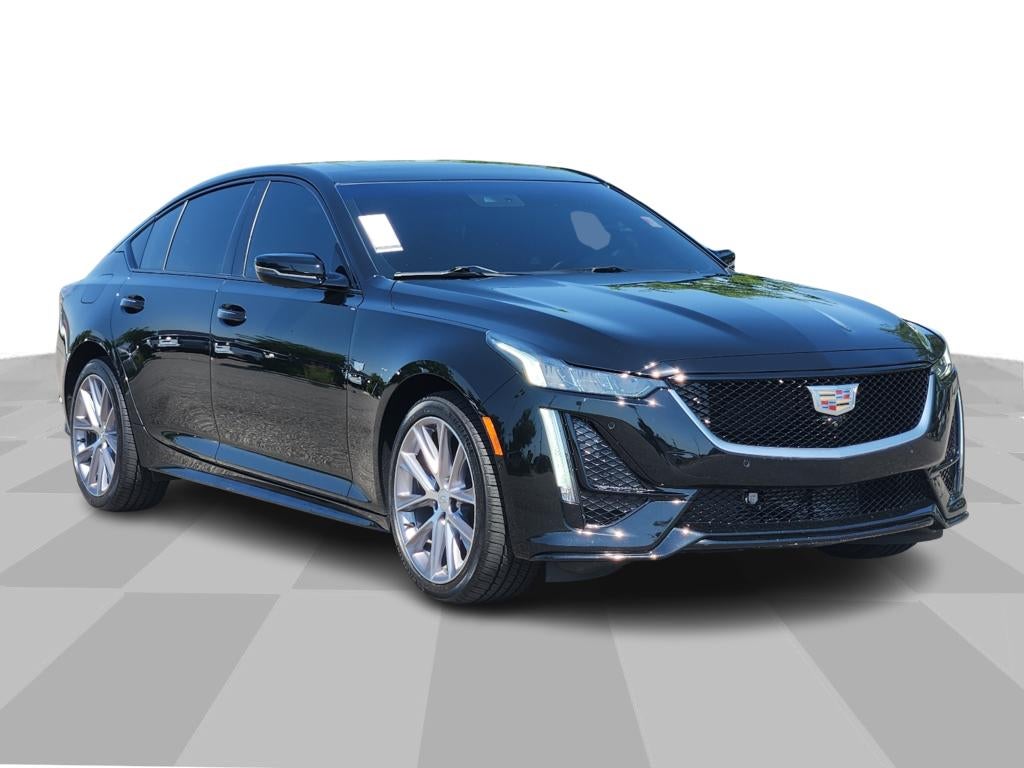 2023 Cadillac CT5 Sport in Black Raven — front three-quarter view
