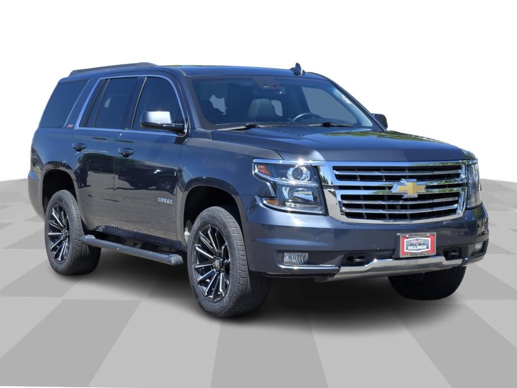 2019 Chevrolet Tahoe LT in Shadow Gray Metallic — front three-quarter view