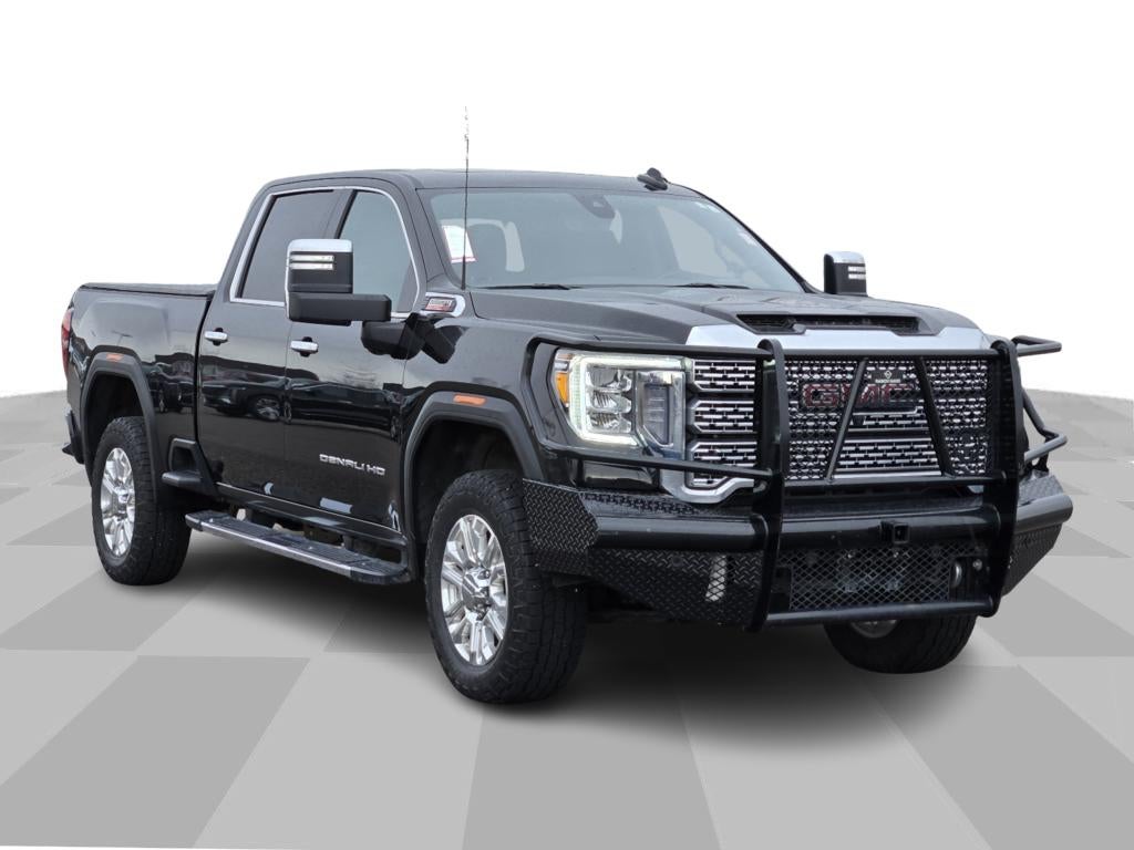 2022 GMC Sierra 2500 HD Denali in Ebony Twilight Metallic — front three-quarter view