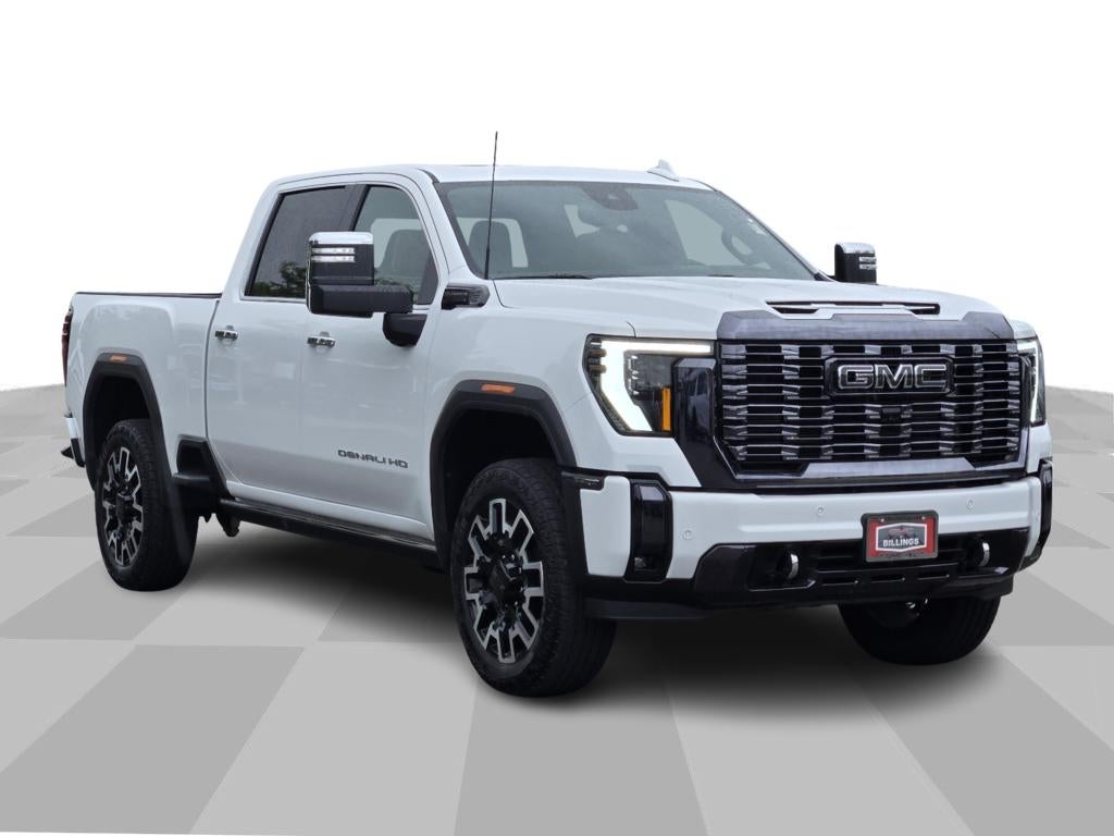 2024 GMC Sierra 2500 HD Denali Ultimate in Summit White — front three-quarter view