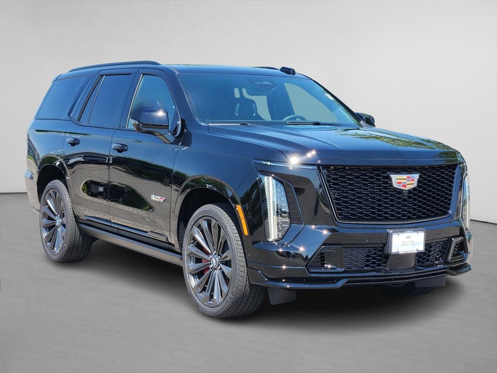 2026 Cadillac Escalade V-Series in Black Raven — front three-quarter view