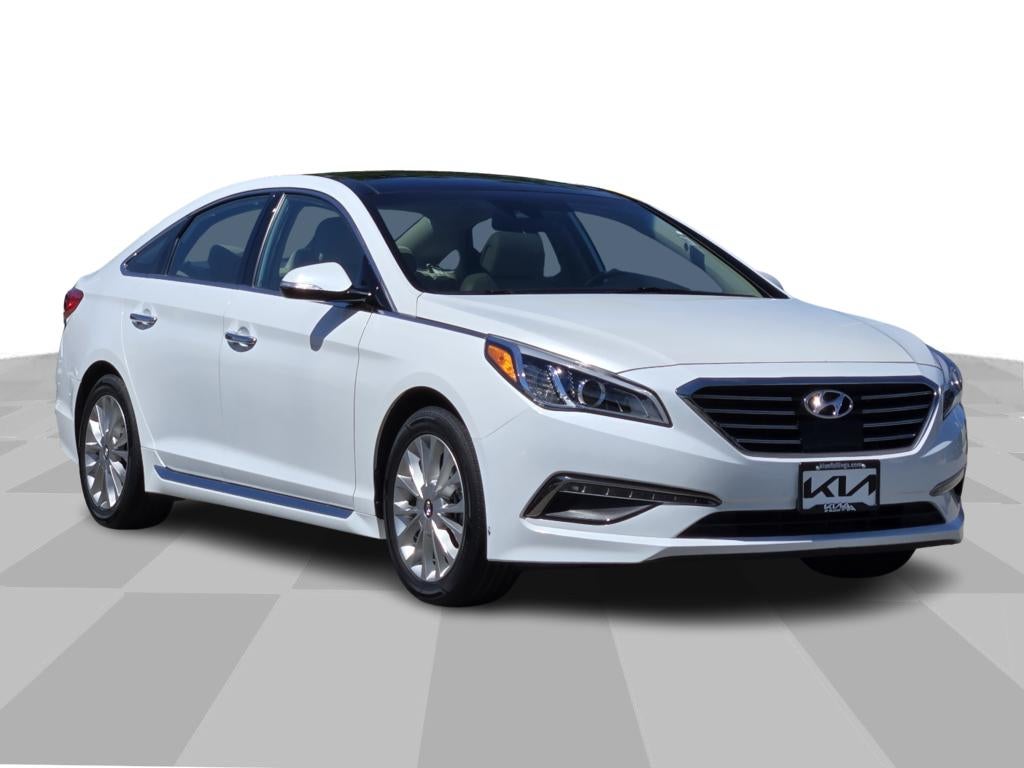 2015 Hyundai Sonata 2.4L Limited in Quartz White Pearl — front three-quarter view