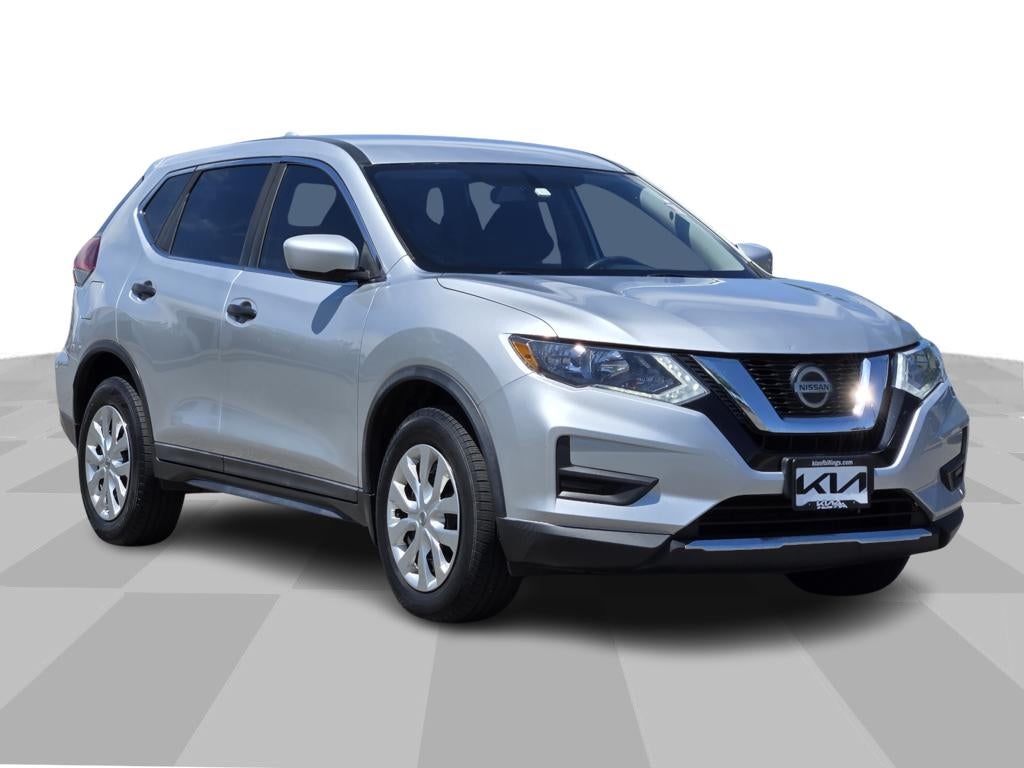 2018 Nissan Rogue S in Brilliant Silver — front three-quarter view